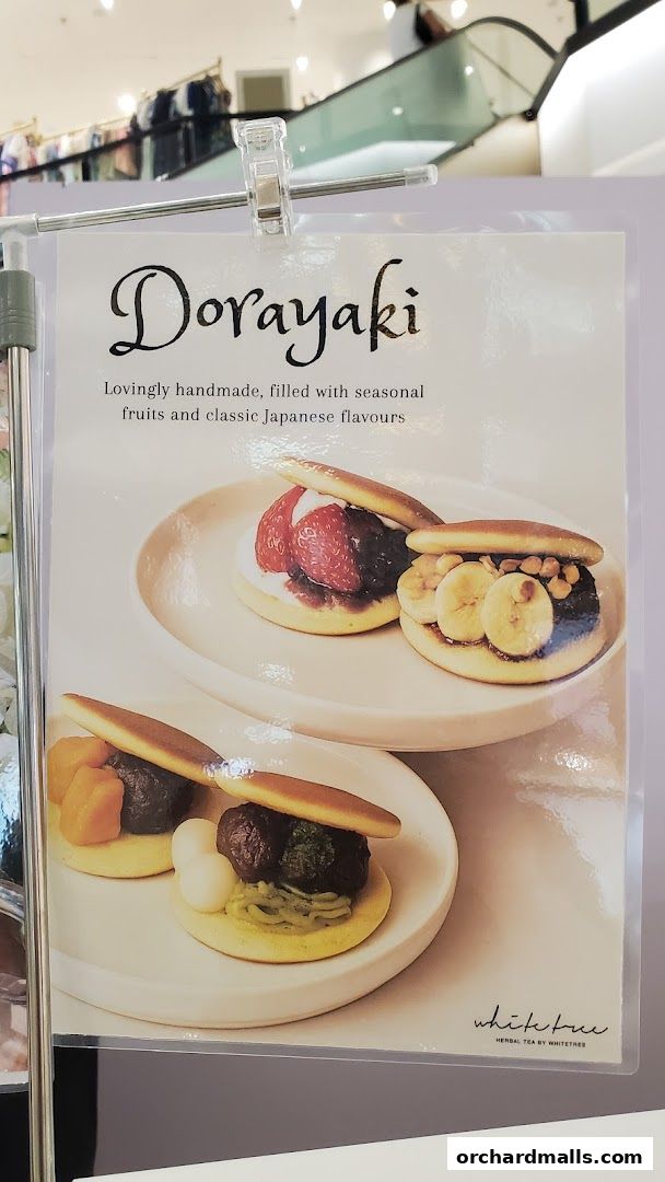 Menu page for WHITETREE Café  Shop