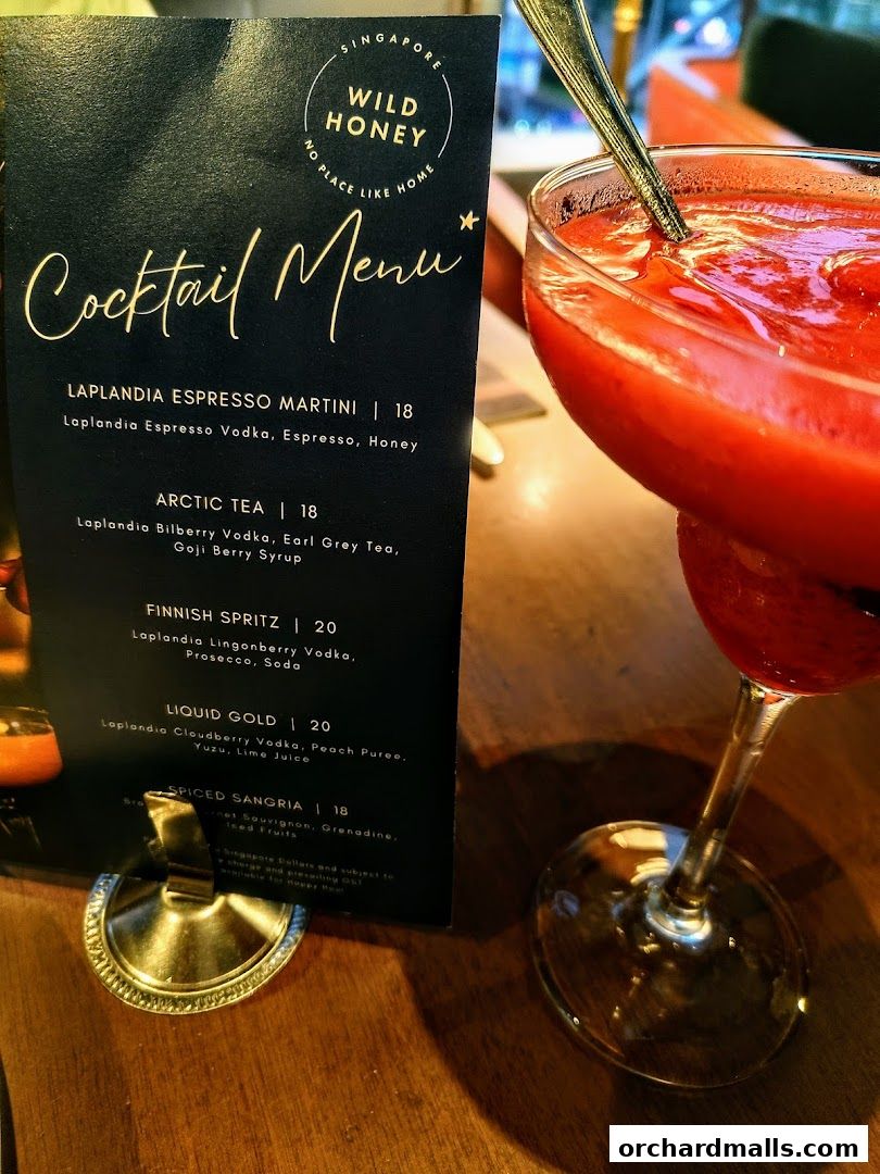 Menu page for Wild Honey Mandarin Gallery