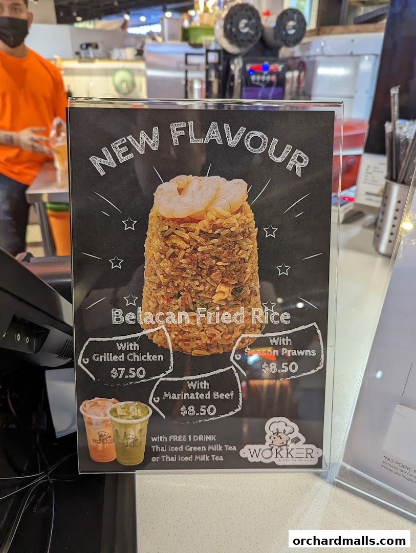 Menu page for Wokker by A-Roy Thai Restaurant