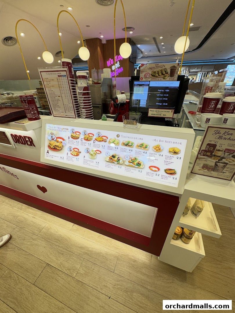 Menu page for Ya Kun Kaya Toast The Cathay