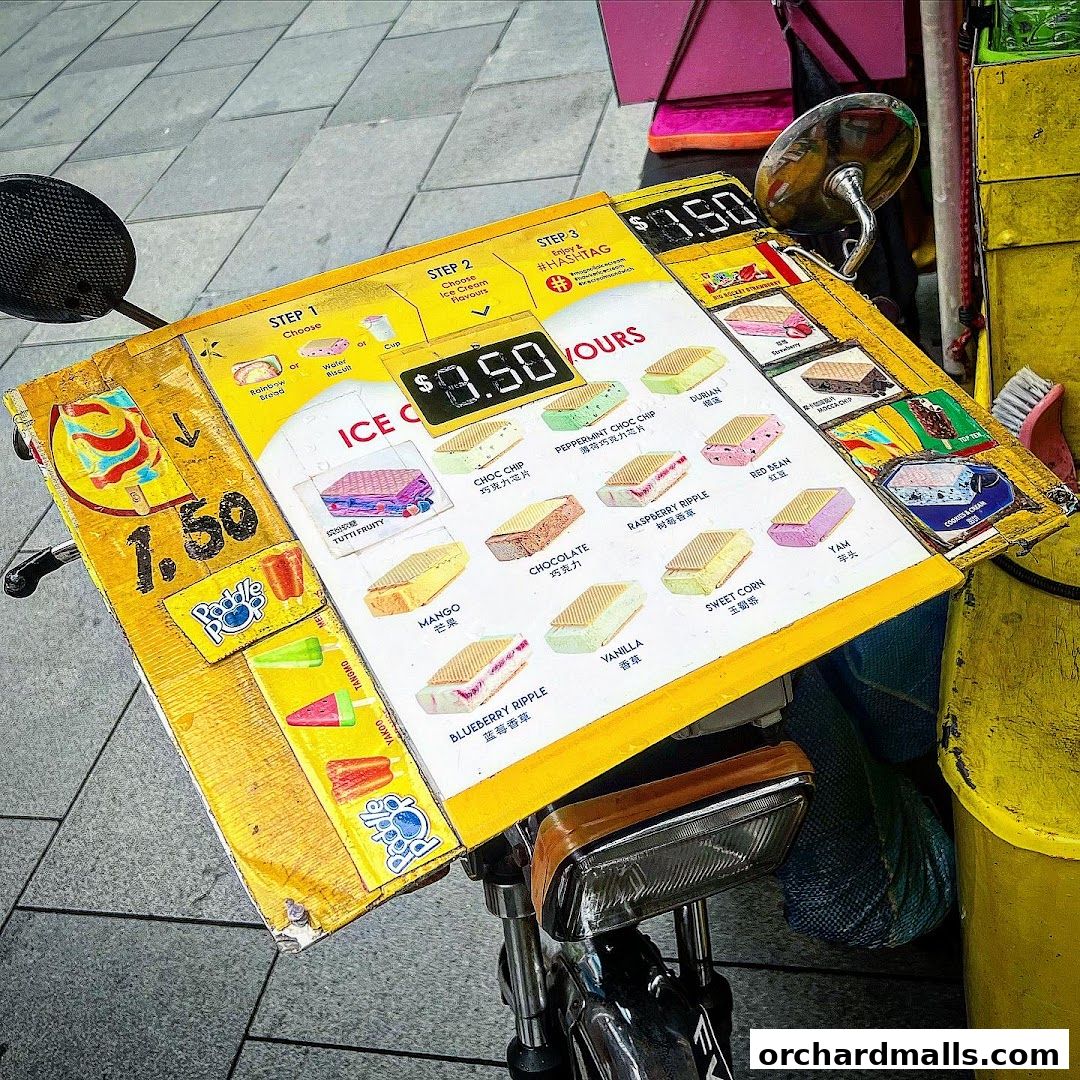 Menu page for Yellow Ice Cream Uncle