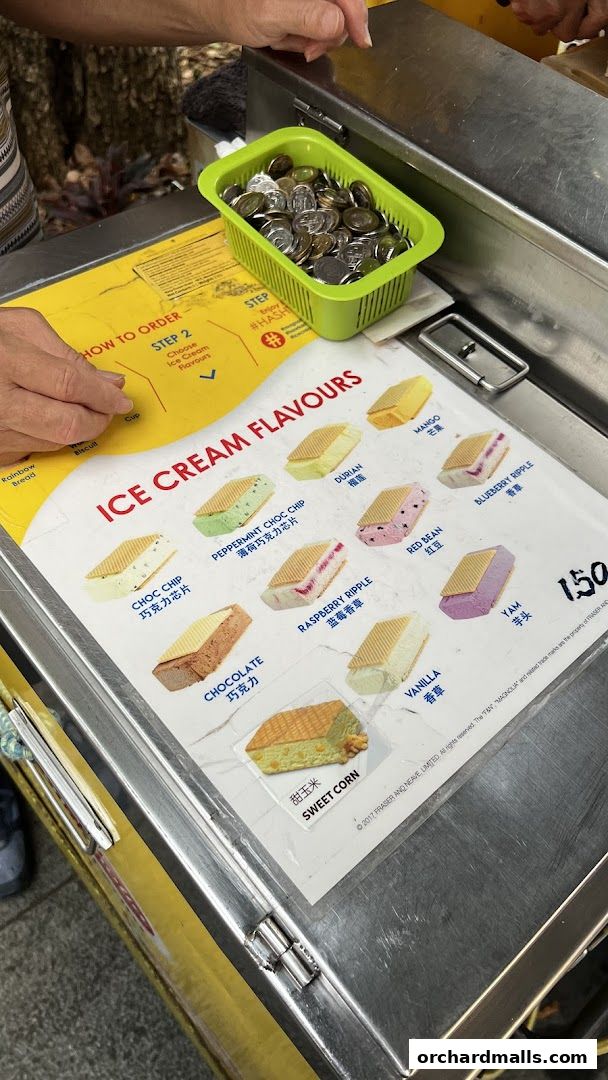 Menu page for Yellow Ice Cream Uncle