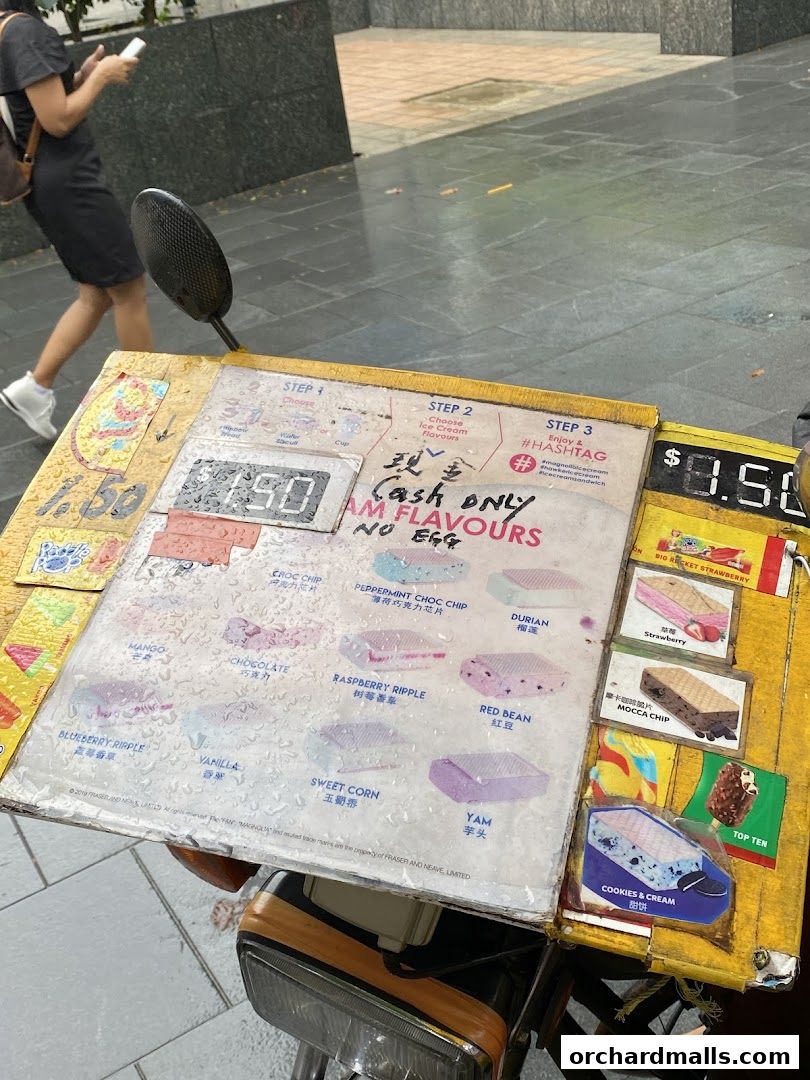 Menu page for Yellow Ice Cream Uncle