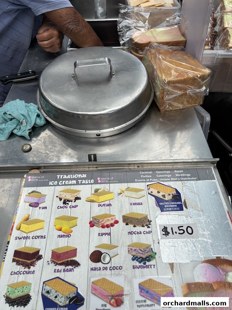 Menu page for Yellow Ice Cream Uncle