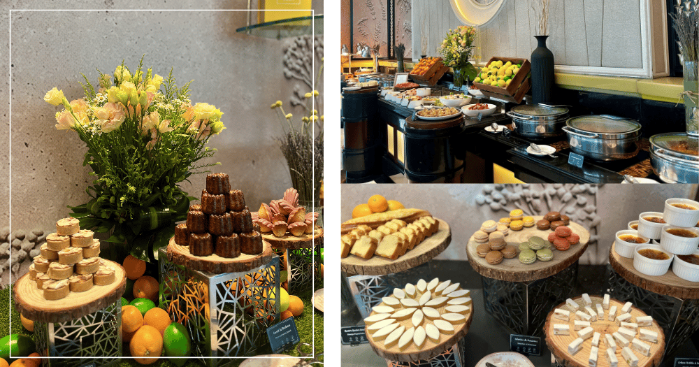 Rose Veranda L'Occitane patisserie afternoon tea spread at Shangri-La Singapore
